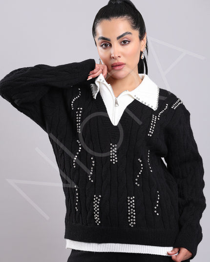 2-Piece Embellished Elegance Co-ord Set