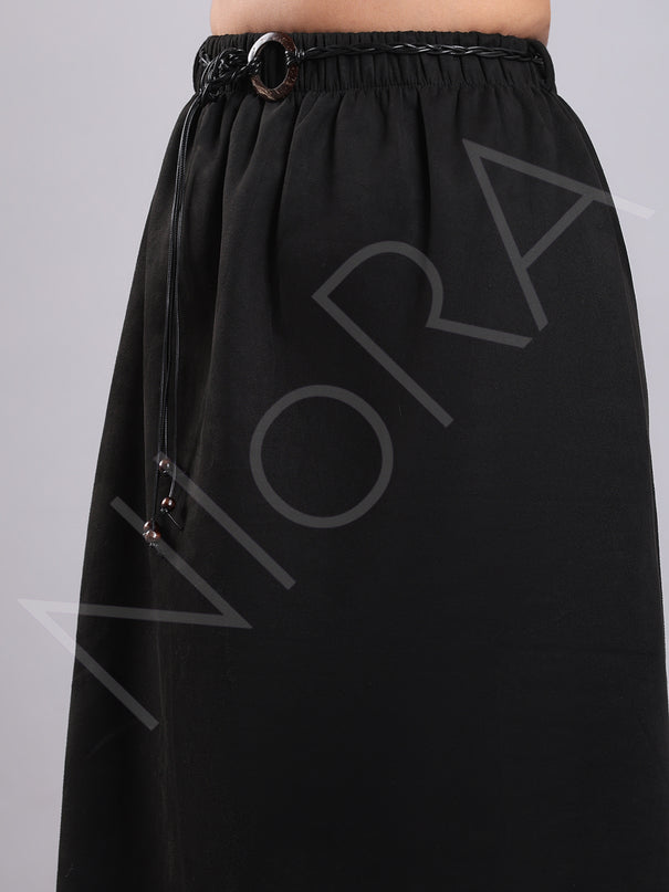 Cutwork Suede Skirt