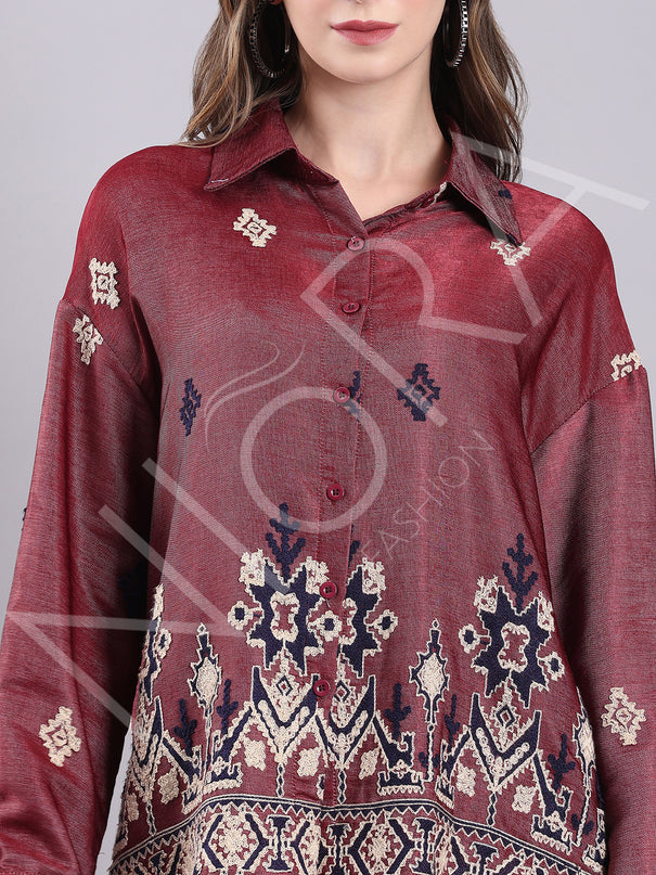 Ruhani Embrioded 2-Piece Set