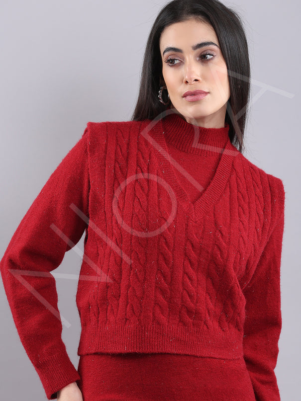 Luxury Wool Knit Twin Set