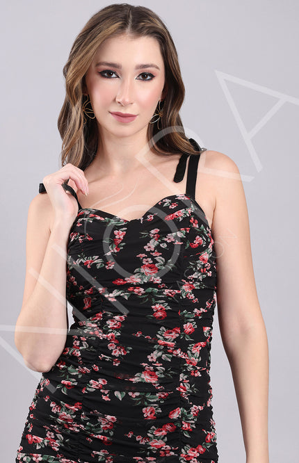 Midnight Rose Mini Dress