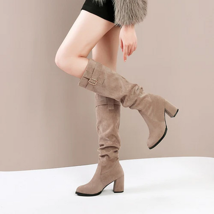 Taylor High Block Suede Boots