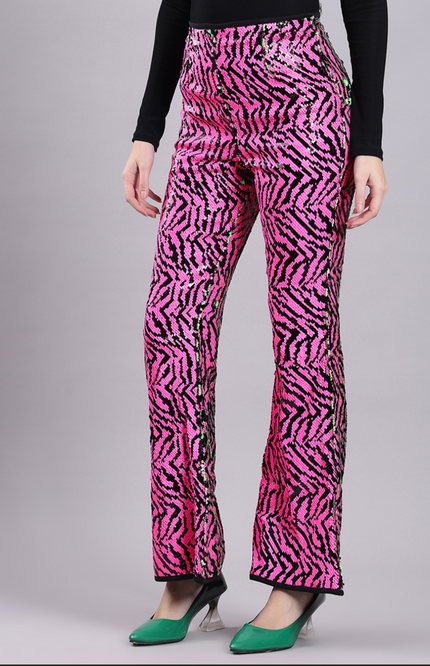 Sequiin Flared Pants